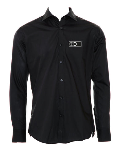 FGW2016000071 - Men's Black Slim Fit Long Sleeve Business Shirt