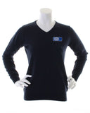 FGW2016000027 - Ladies Navy Long Sleeve V-Neck Sweater