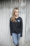 FGW2016000027 - Ladies Navy Long Sleeve V-Neck Sweater