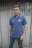 FGW2016000020 - Men's Blue Short Sleeve Tipped Piqué Polo
