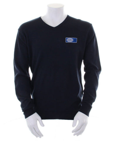 FGW2016000026 - Men's Navy Long Sleeve V-Neck Sweater